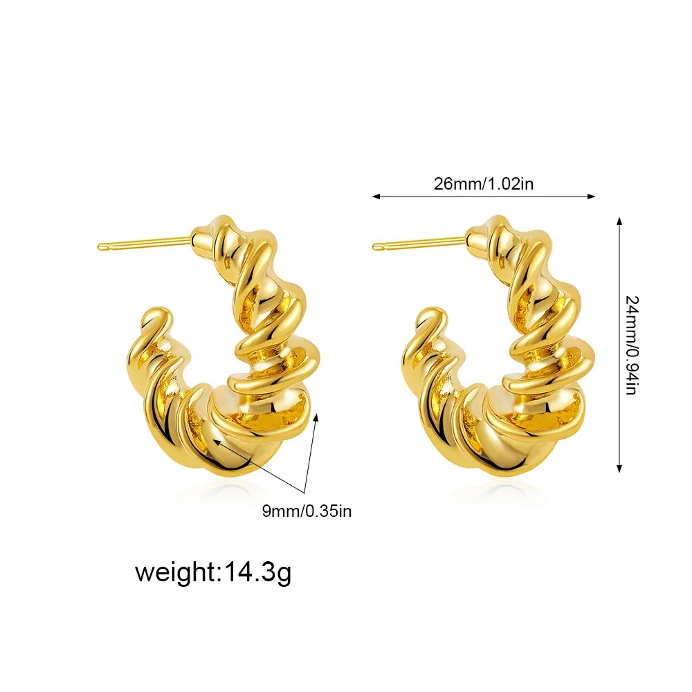 PENDIENTES FUSILI DORADOS