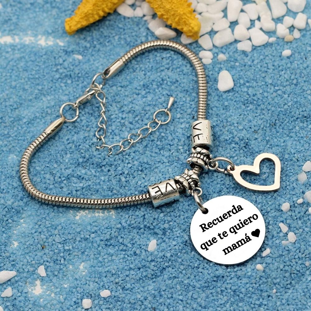 Bedingungsloses Liebespaket | Verstellbares Armband „Denk daran, dass ich dich liebe, Mama“