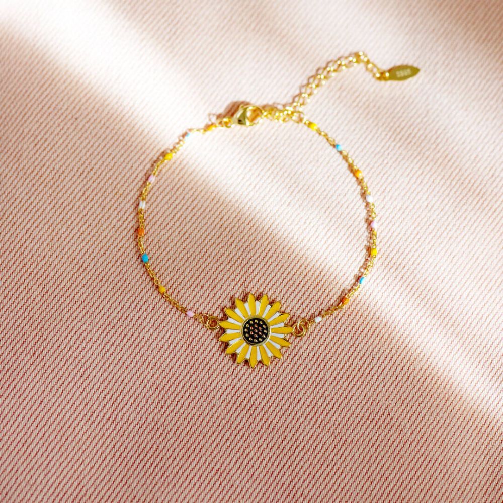 Pulsera Girasol Dorado