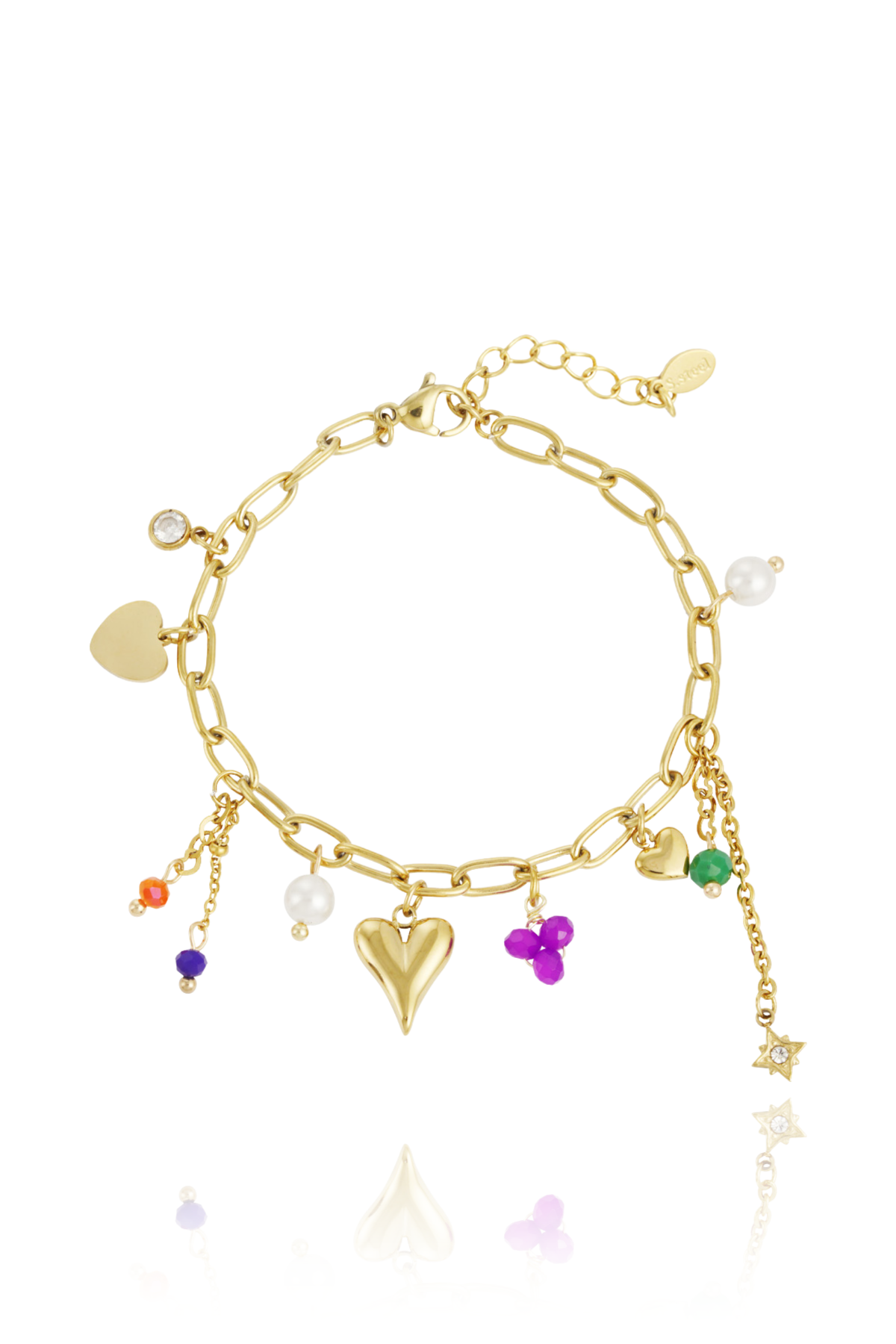 Charm-Armband mit kaskadierendem Charm