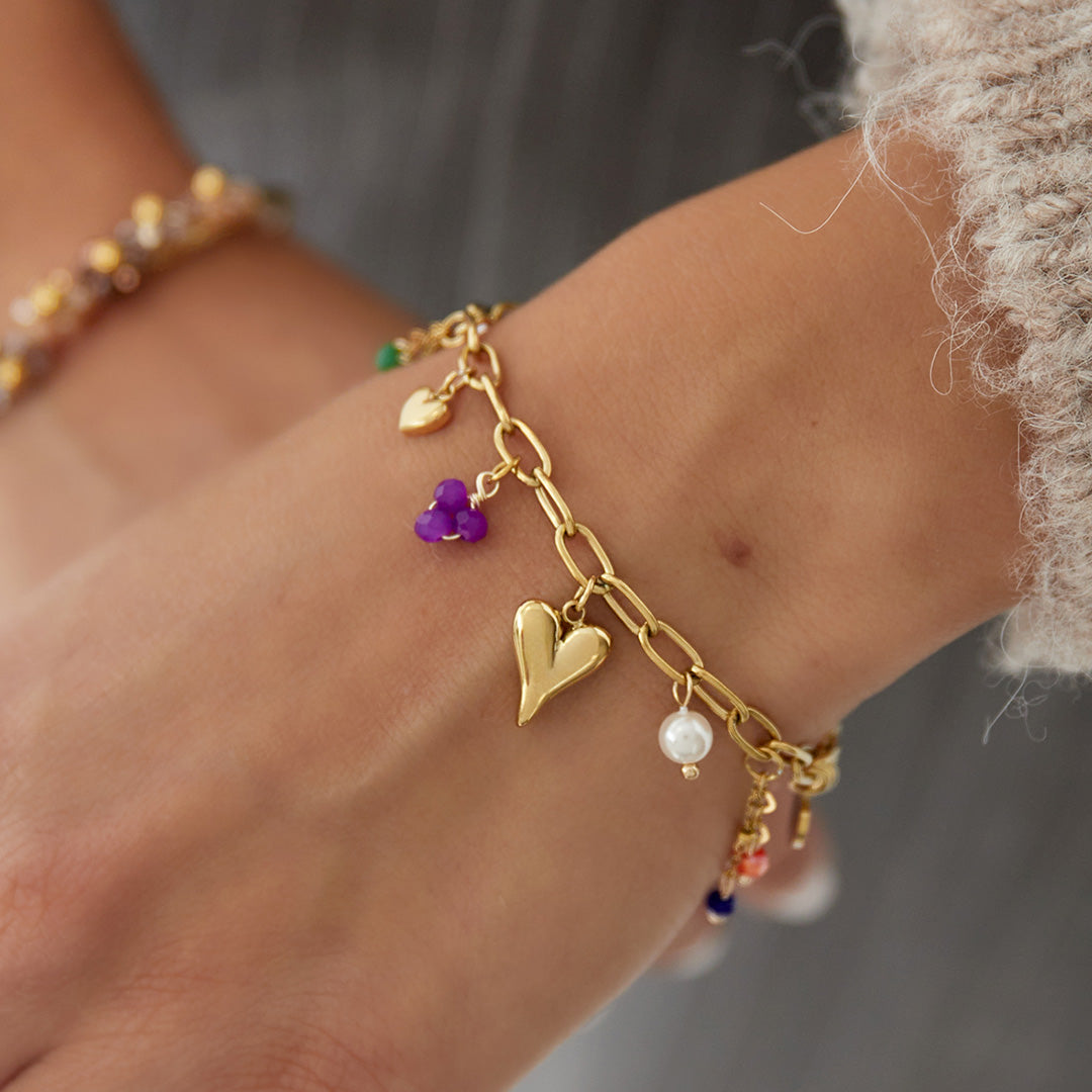 Charm-Armband mit kaskadierendem Charm