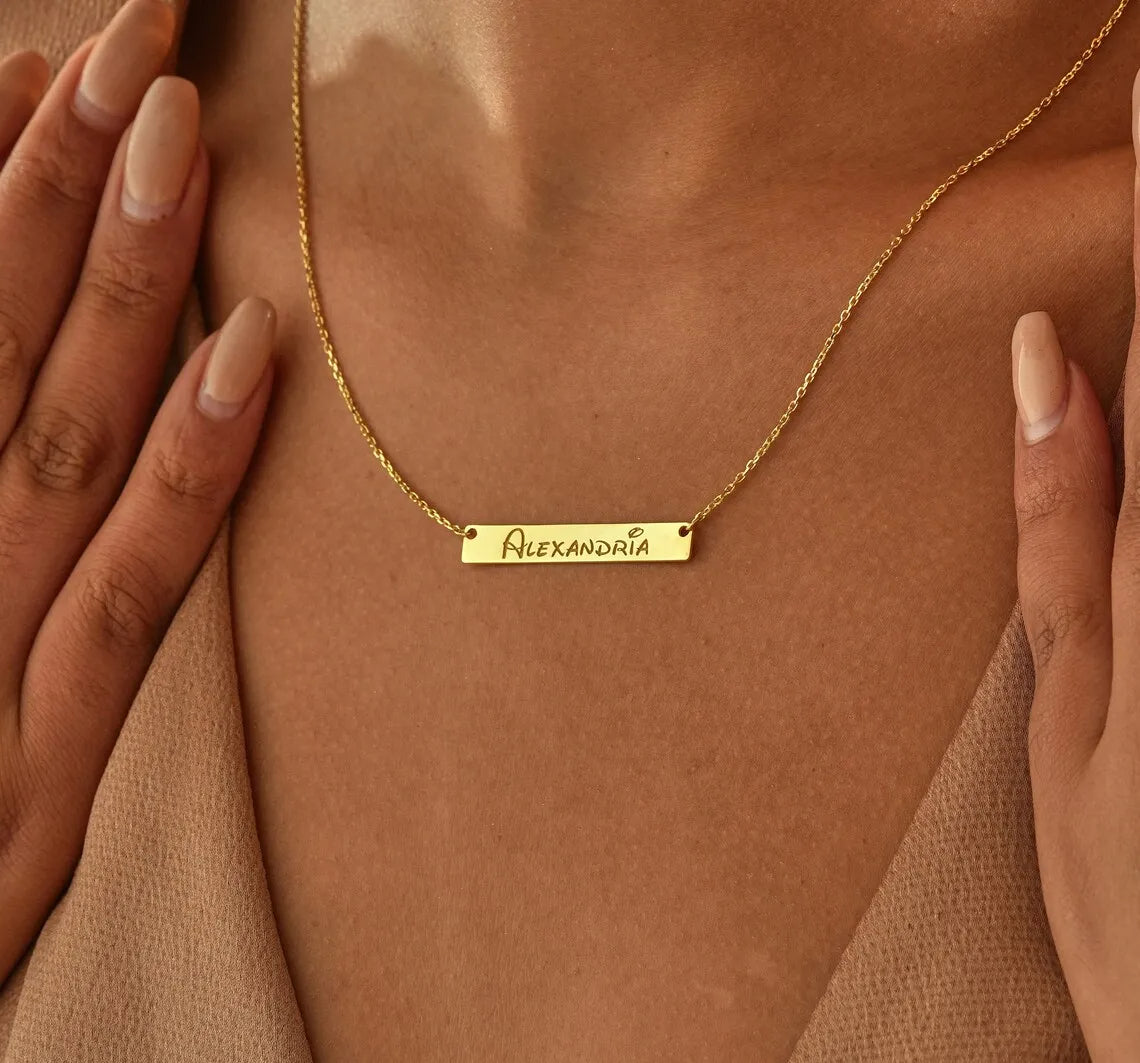 Collar Plano Oro 18k Personalizado