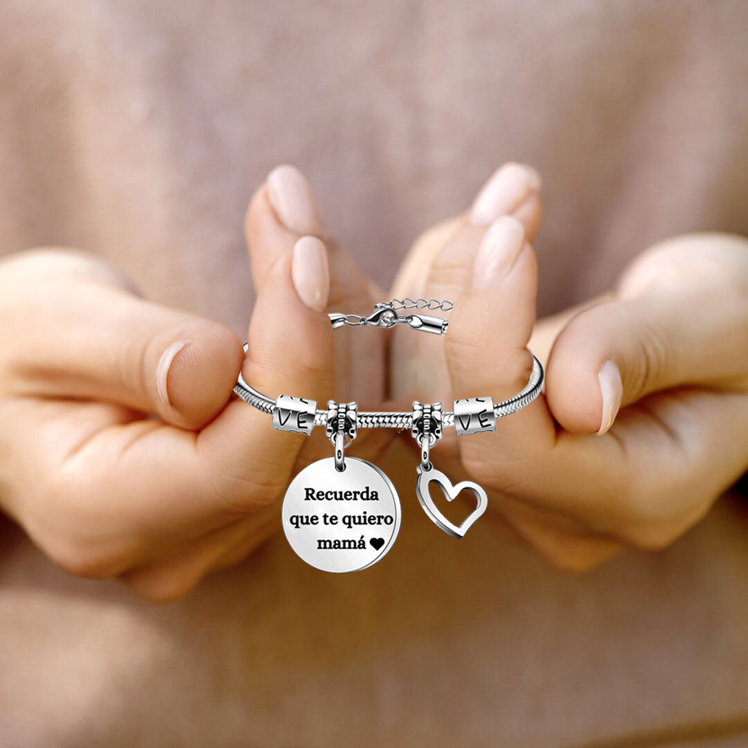 Pulsera Amor Incondicional "Recuerda que Te Quiero Mamá"