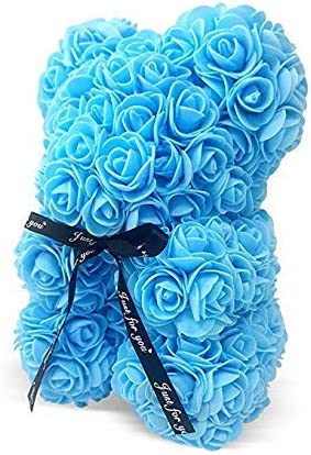 Osito Rosas Azules con Luces Led ¡Regalo Perfecto para San Valentin! ¡Unidades Limitadas!